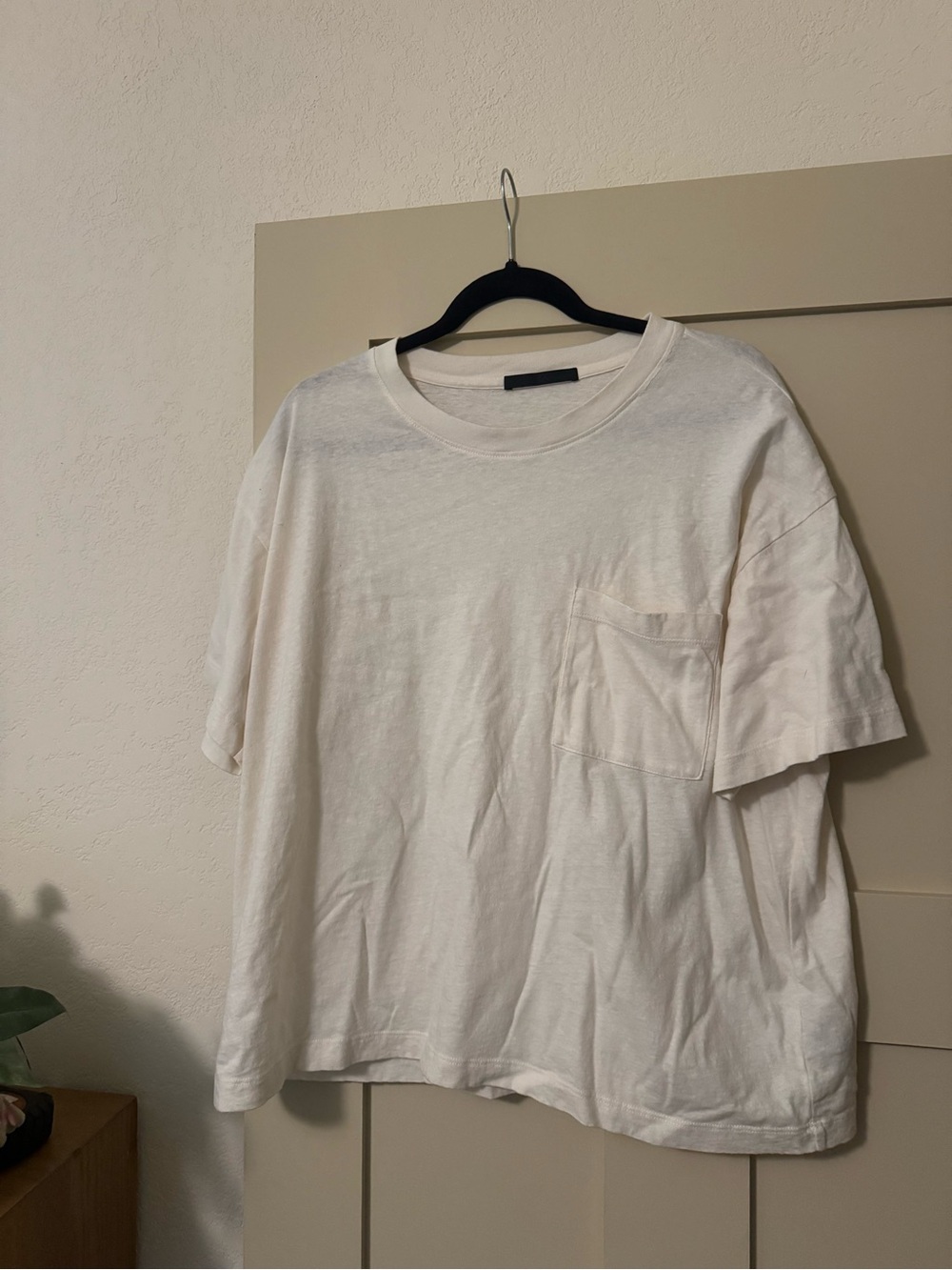 Jenni Kayne XL White Pocket Boxy Tee